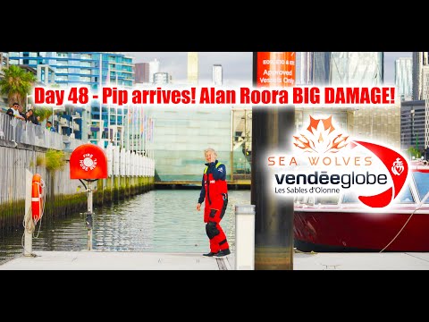 Seawolves Vendeeglobe 2024 report 48 Clack Clack WOW! Pip arrives! Alan Rora MAJOR damage! Cape horn